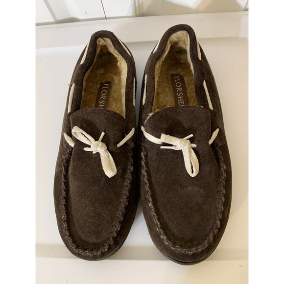 Florsheim Men’s Sz‎ 9M Cozzy Tie Chocolate Moccasin Slippers main image 4